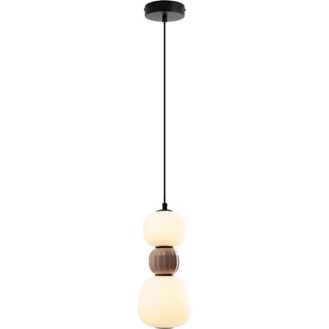 Lampada a sospensione moderna tripla nero/marrone LED 13W (1/4)