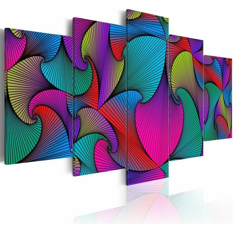 Tableau carrousel de couleurs - 200 x 100 cm (1/4)