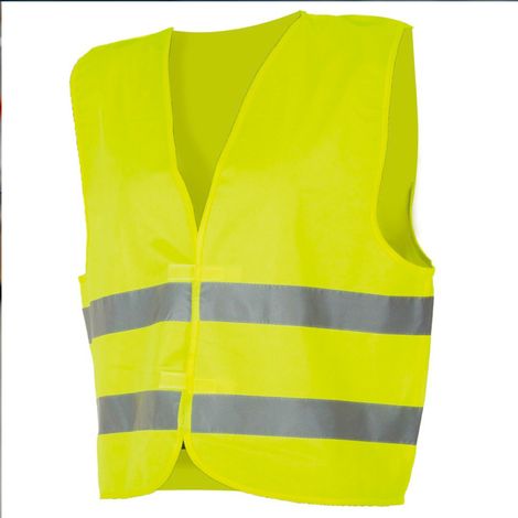 020837 virage - Gilet de signalisation jaune 3XL Feuille (1/4)