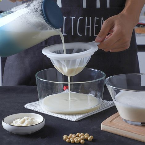 Fine mesh passoire sieve colander avec écran de poignée pour filtrer le jus de lait de miel soupe de vin cuisine outils de cuisson siftting flour spices de sucre, pour la cuisine et la ma (variante 2) (1/5)