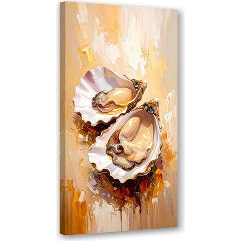 Wandbild Austern Meeresfrüchte Sushi 50x100 cm