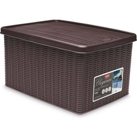 Stefanplast CONTENITORE MULTIUSO ELEGANCE Lt. 15 - cm.29x39x21 h col. Bianco