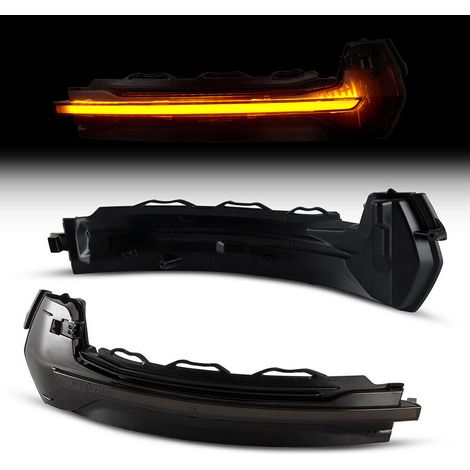 KIT LUCI SPECCHIETTO RETROVISORE ESTERNO CON INDICATORI DI DIREZIONE LED COMPATIBILE CON Audi A3 Typ 8V BJ 2012-2020 , VETRO FUME (1/5)