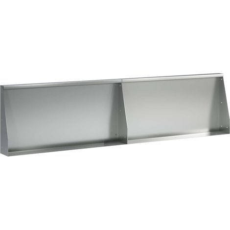 Mur de soutènement 2 pc 80 x 12 x 40 cm Acier galvanisé Argenté vidaXL (1/5)