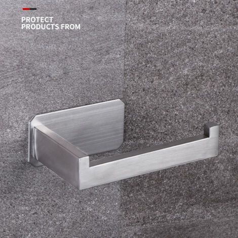 SABIR Porte-papier toilette,Boîtier en papier en acier inoxydable [argent/acier inoxydable] (1/5)
