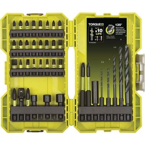 RYOBI Coffret empilable impact 38 accessoires perçage-vissage-boulonnage RAK38DSDI2 (1/4)