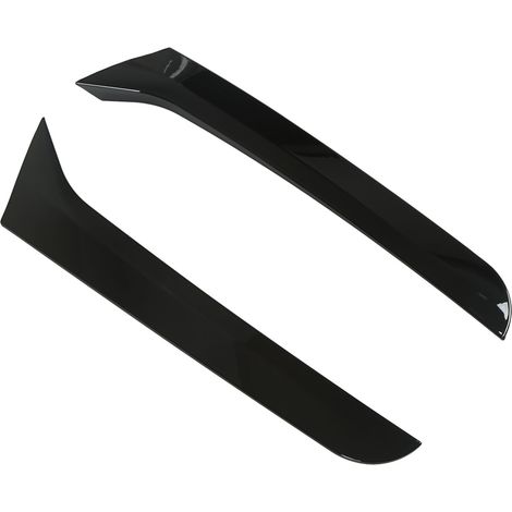 Aileron arrière brillant noir 2 pièces, spoiler latéral gauche droit pour Sharan 2011-2022, garniture de couvercle d'aile, déflecteur de vitre (1/5)