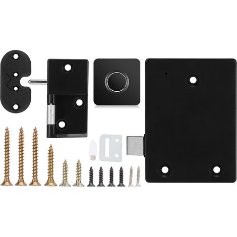 Serrure biométrique à empreinte digitale Modèle B-P-02 pour tiroirs et armoires ABS déverrouillage rapide 0.5s sans clé (1/5)