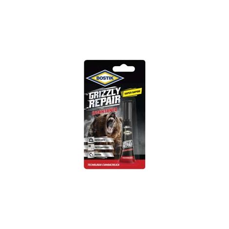 GRIZZLY REPAIR ISTANTANEO TRASPARENTE IN BLISTER- - gr.3 - 12 blister BOSTIK