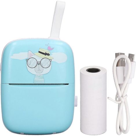 Imprimante thermique avec Bluetooth, sans encre, 200 dpi, rechargeable, pour la maison et les enfants