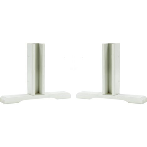 Set 2 Basi Sostegno per Pannelli Grigliati 36x28 cm in Legno Impregnato