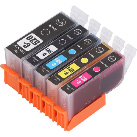 Cartouche d'encre ABS pour imprimante PIXMA IP3600, IP4600, IP4700 et MX860 (noir, noir, cyan, jaune). (1/5)