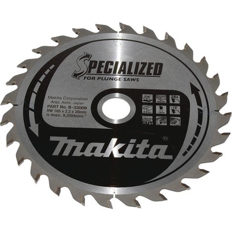 LAME TCT PL SIL 165/20/28 BOIS MAKITA B-33009 (1/3)
