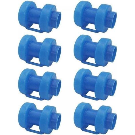 Trampolin-Endkappen – Set mit 8 Schutzkappen für Trampolinnetzstangen – Indoor-Trampolin, grün, passend für 25-mm-Stangen, Sicherheitsnetz