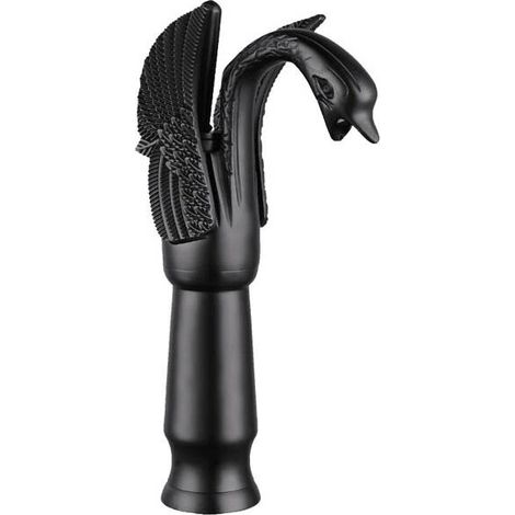 Grifo lavabo caño alto monomando retro, Negro (1/4)