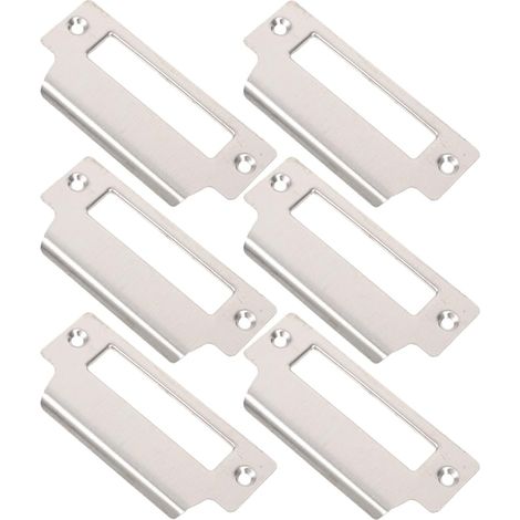 Plaque de Recouvrement de Verrou de Porte en Acier Inoxydable 6 Pièces (1/5)