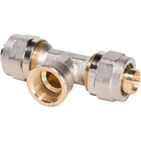 Raccordo tee femmina a stringere 3pz mod. 732L APE RACCORDERIA
