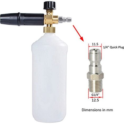 Connecteurs Rapides Pour Mousse Neige Nettoyeur Haute Pression 1 4 Pouce Adaptateur Baguette Déconnexion Rapide (1/4)