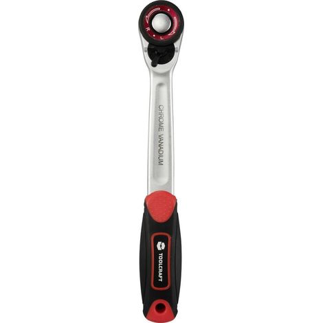 TOOLCRAFT TO-9626403 Cricchetto con levetta d'inversione 1/4 (6.3 mm) 13.5 cm (1/5)