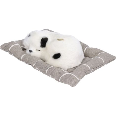 Jouet pour chien endormi avec coussin en tissu, peluche réaliste, petit chien, ornement dalmatien (1/5)