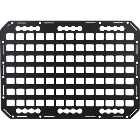 Panneau de lit de camion, support de rangement latéral multifonctionnel en aluminium, finition lisse, pour toit de véhicule.