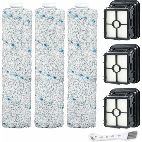 El kit de cepillo y filtro de repuesto 2554A es compatible con las aspiradoras multifunción Bissell CrossWave Wireless Max 2554A, 2590, 2593 y 2596-Crezuo.-Crezuo (1/4)