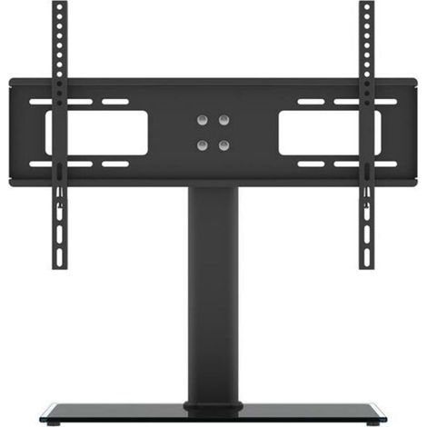 Support TV sur Pied TV Universel - pour de 32-55 Pouces Télévision,Réglable en Hauteur Max Charge 40kg VESA 200200 mm,avec la Base en Verre Trempé & Gestion des Fils (1/4)