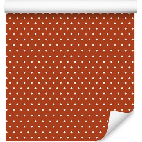 Papier peint à carreaux orange rétro coloré pour salon et chambre 50x1000 cm (1/5)
