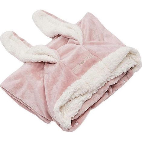Couverture à capuche portable à oreilles de lapin - Couverture à capuche surdimensionnée chaude et confortable (1/5)