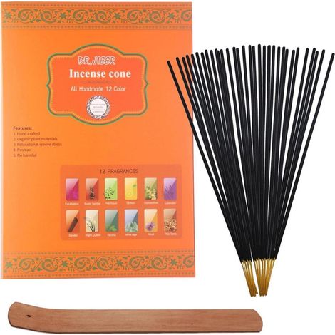Coffret Cadeau Encens 240 Bâtonnets 12 Parfums Naturels avec Support (1/5)