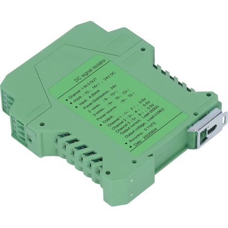 Convertisseur conditionneur de signal 1 entrée 3 sorties DC24V 0-5V transmetteur courant tension pour détection automate (1/5)