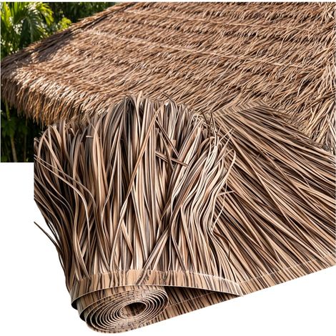 Rouleau De Toiture de Chaume Artificiel, Résistante Aux Uv Imperméable (1/5)