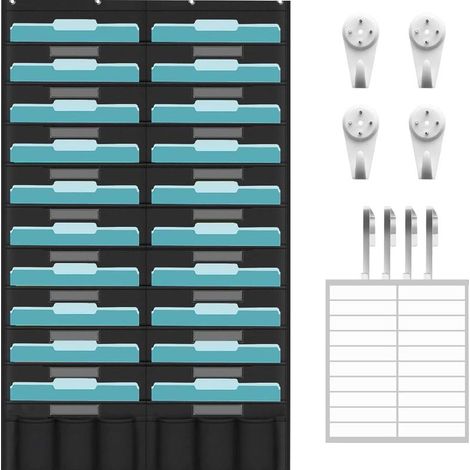 Organizer da scrivania a parete - Pannello portaoggetti con 20 tasche (1/5)