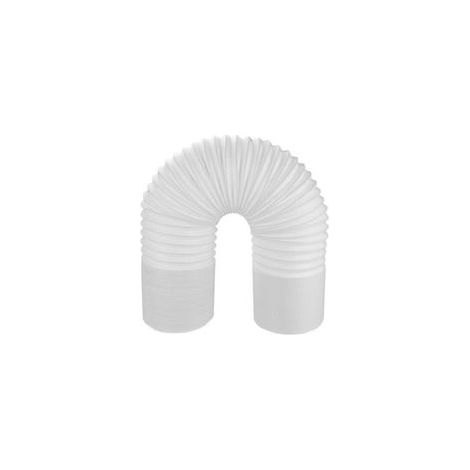 Tuyau d'évacuation pour climatiseur mobile - 130mm x 5m (PP renforcé, armature acier, extensible, rotation gauche) - Accessoire climatisation portable (1/4)