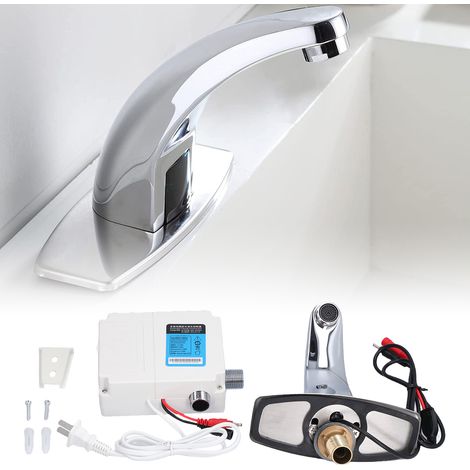 Robinet à capteur intelligent, lavabo infrarouge, robinet en cuivre G1/2, robinet à capteur avec corps en cuivre. (1/5)
