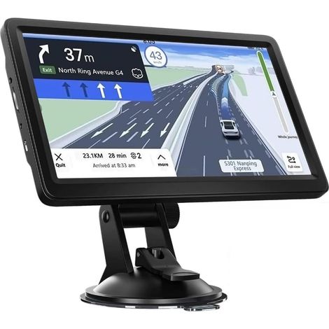 GPS Car,9 Inch GPS Heavyweight,Auto Navigation with HD Touch Screen,Multi-Language Voice Guidance 2025 Mapping UK Europe Installed Free Lifetime Update,for Auto,Truck (1/5)