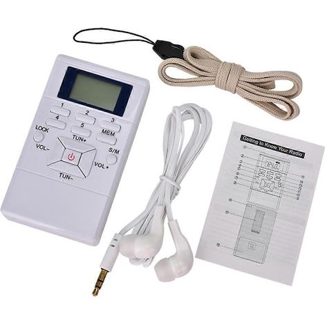 Tragbares digitales FM-Radio mit LED-Anzeige und Frequenzmodulation