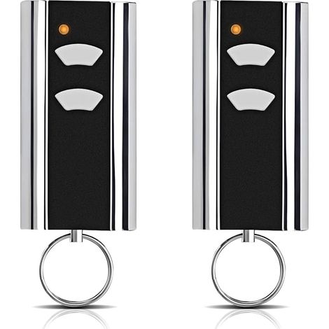 Lot de 2 pièces de rechange pour émetteur manuel Normstahl - Ouverture de porte de garage - 433,92 MHz - 2 canaux - Compatible avec Normstahl Entrematic RCU 433-2, RCU 433-4, EA433 2KM, EA433 2KS (1/5)