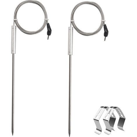 Sonde à Viande de Rechange en Acier Inoxydable - Compatible Thermomètres ThermoPro TP-17 et TP-27 - Pour une Mesure Précise (1/3)