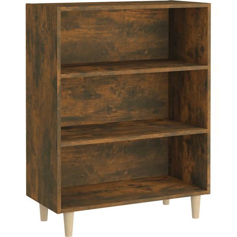 Buffet Commode Armoire Luxueux, pour Salon Chambre Entrée Cuisine, Chêne fumé 69,5x32,5x90 cm Bois d'ingénierie OIB5836E (1/5)