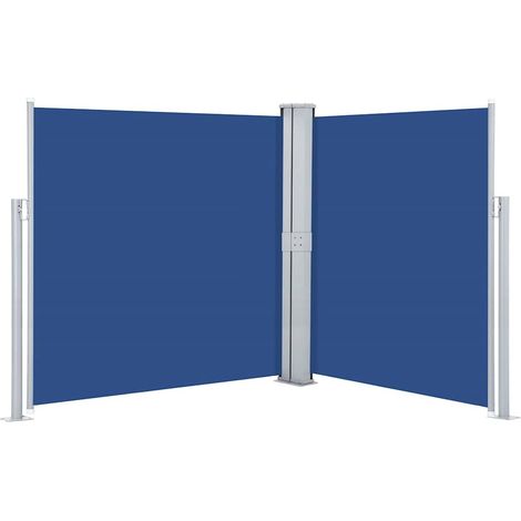 Maison Exclusive - Ausziehbare Seitenmarkise Blau 160 x 600 cm