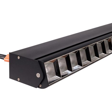 Plafoniera lineare LED 30W nera moderna FLEX Maxlight (1/4)