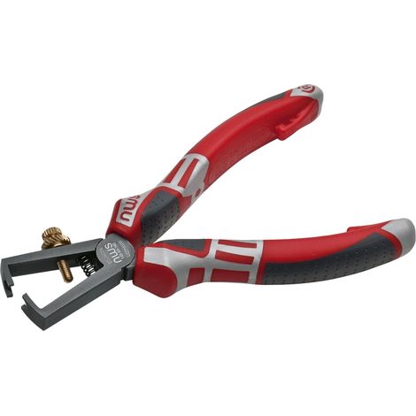 NWS 145-69-160 pinza spelafili rossa e grigia 160 mm