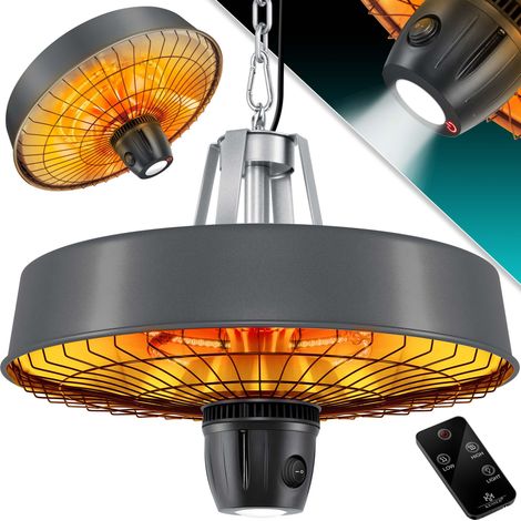 KESSER® Decken-Heizstrahler 2500 W mit Fernbedienung - Anthrazit (1/5)