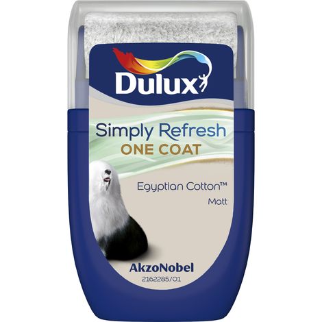 Dulux Simply Refresh One Coat Matt Tester Pot - 30ml - Egyptian Cotton