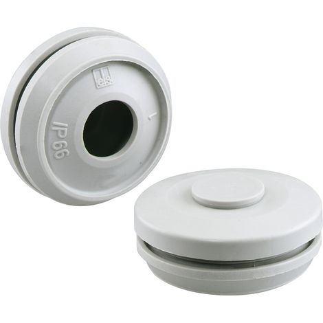 Spelsberg Racor de membrana doble, M25, gris claro, grado de protección IP66, libre de halógenos, 26042501