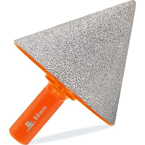 Foret conique diamant pour carrelage 50mm mèche de chanfrein diamantée foret biseauté pour façonner l'élargissement, nettoyer les trous existants de granit, marbre et porcelaine (1/5)