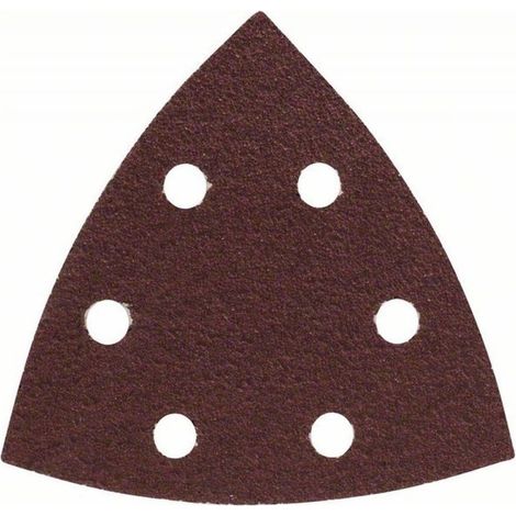 Bosch Accessories 2607019488 Deltaschleifpapier mit Klett, gelocht Körnung (num) 60 Eckmaß 93 mm 2