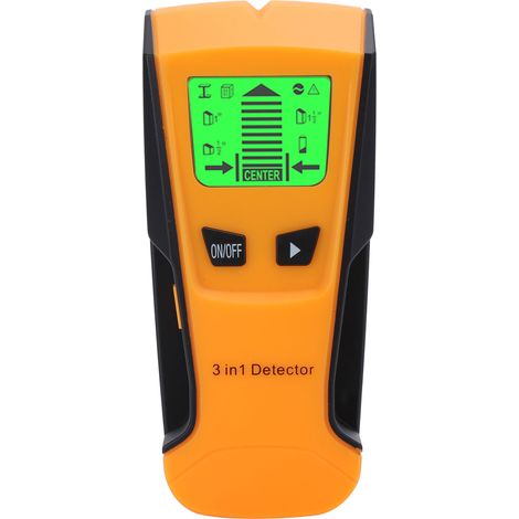 Détecteur de métaux 3 en 1 avec écran LCD rétroéclairé, chercheur de montants muraux en bois, calibrage automatique, détecteur de poutres et fils électriques. (1/5)