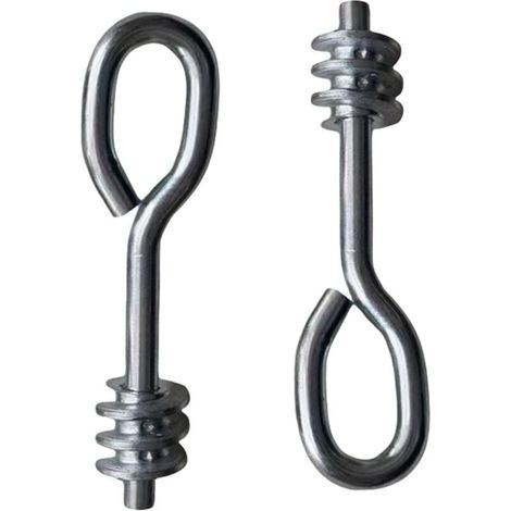 Emballage 2 Boulons pour Les Yeux À Roues Lourds pour Le Crochet Anti-parterres D'extérieur en Plein Air (1/4)
